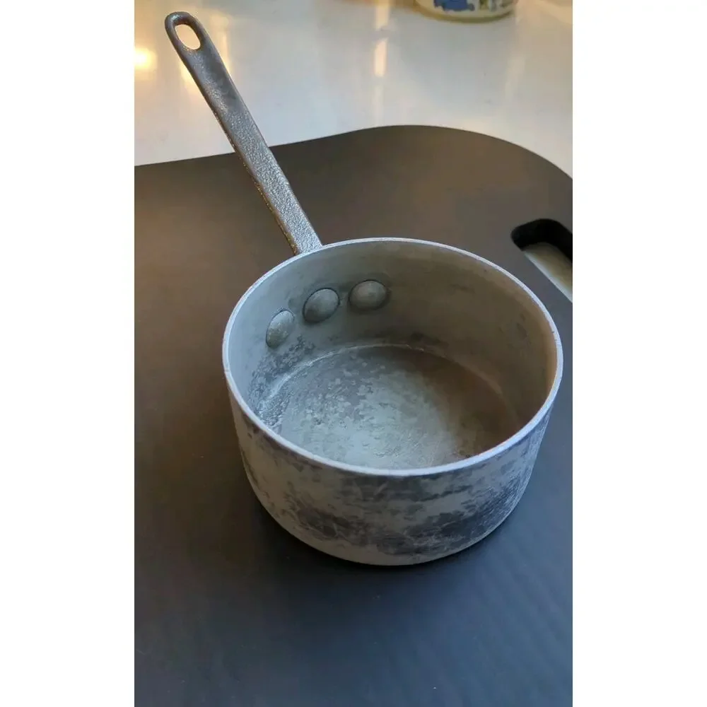 Vintage Super-Maid 1-1/4 Cup Cast Aluminum Butter Melter Saucepan - 